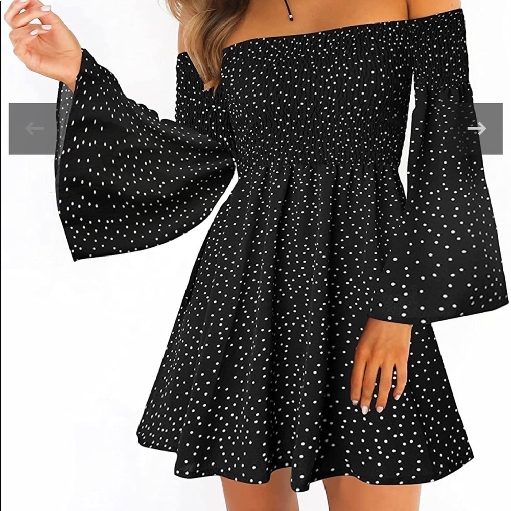 New ONEYIM wWomen’s Dress Summer Polkadot Mini size Small